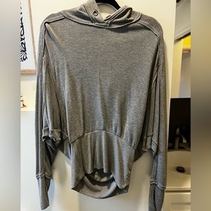 Size S Free People Hooded Long Sleeve Top